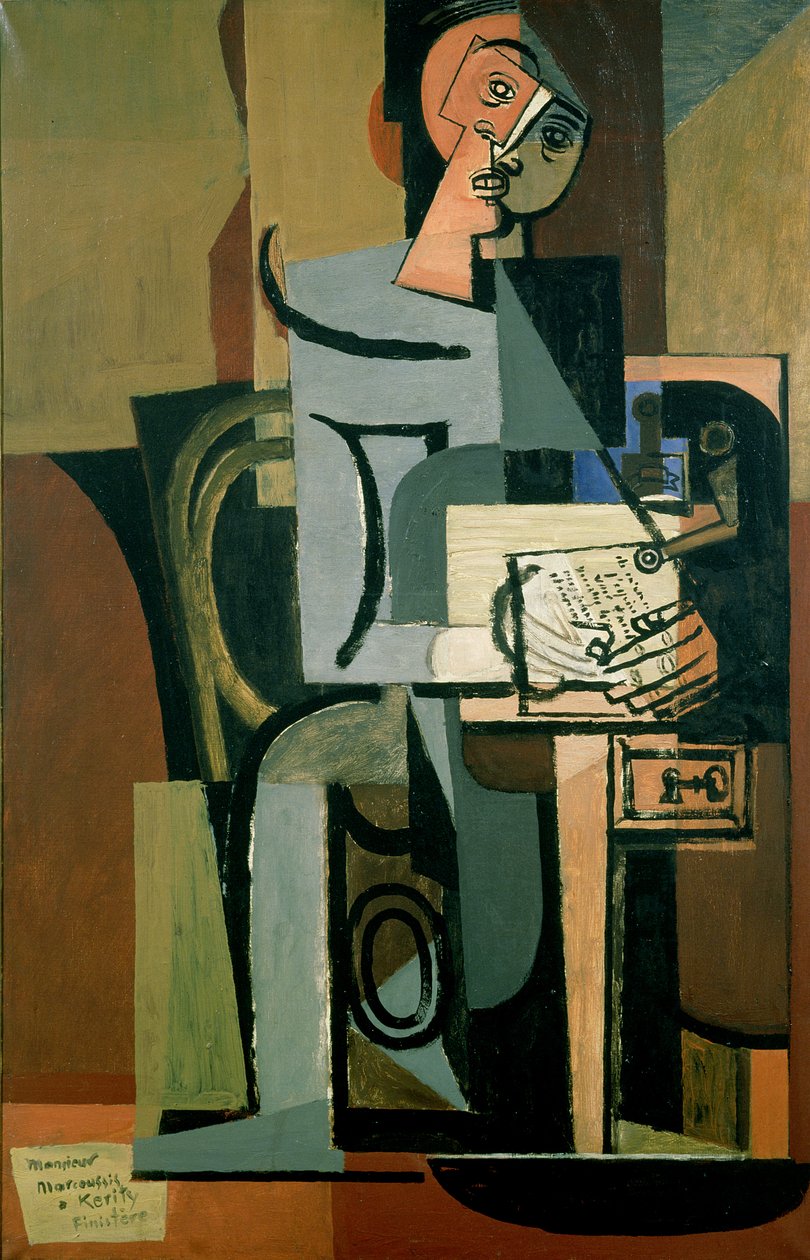 信，1931年 作者 路易·马可西西斯（Louis Marcoussis）