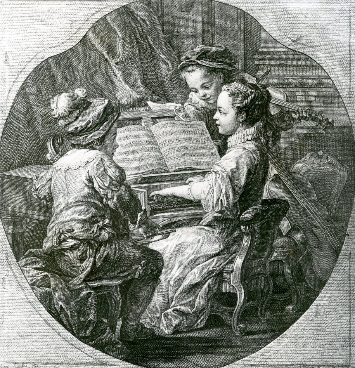 音乐的寓言，La Musique，1756 作者 路易斯·米歇尔·范·卢