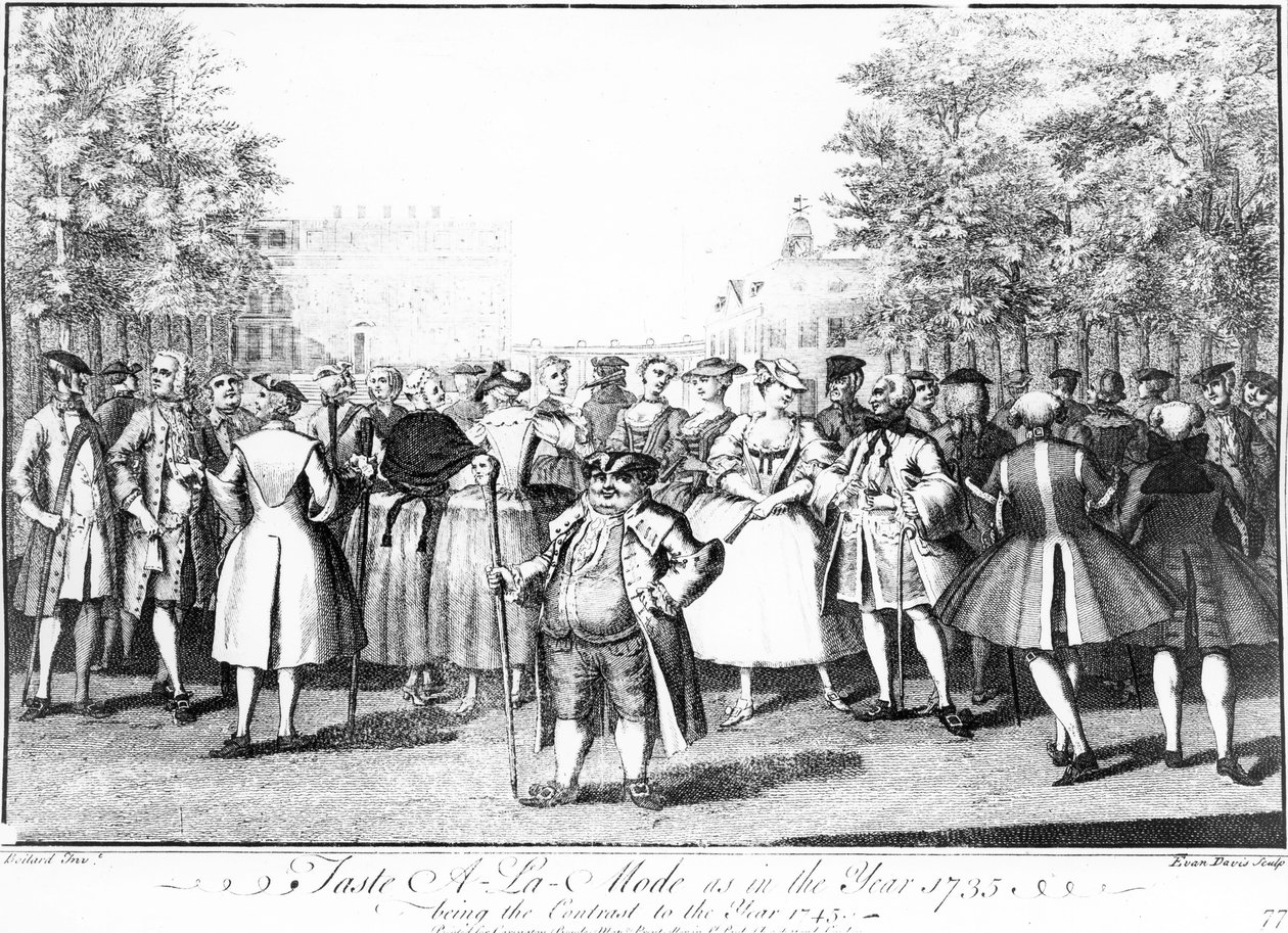 品尝A-La-Mode与1735年相比，与1745年相反 作者 路易·菲利普·博塔德