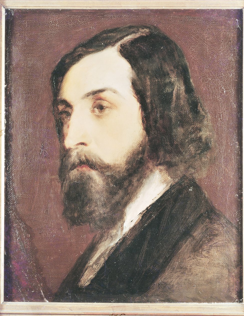 Alfred de Musset的肖像（1810-57） 作者 路易斯·皮卡德