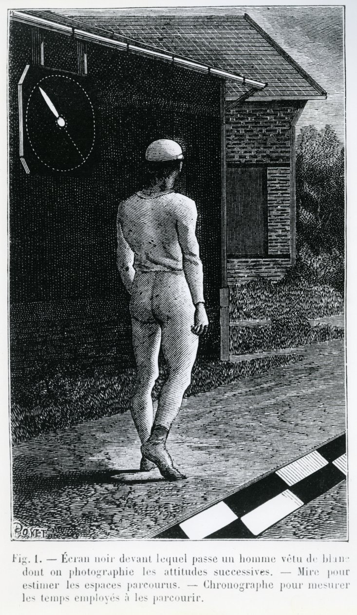 来自&39;巴黎心理站&39;的插图，由Etienne-Jules Marey撰写，发表于1883年的“La Revue Scientifique” 作者 路易·波耶特
