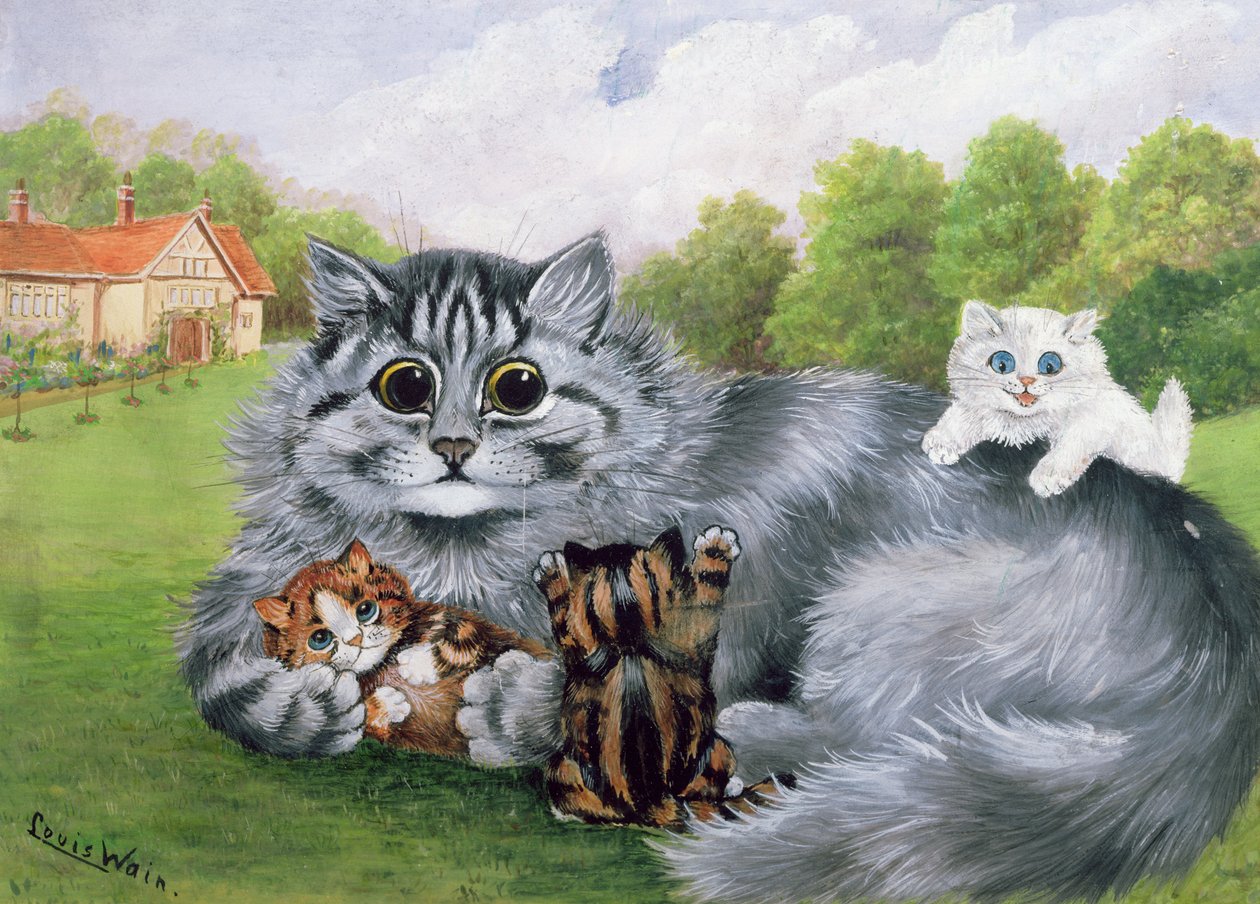 猫和她的小猫 作者 路易·韦恩