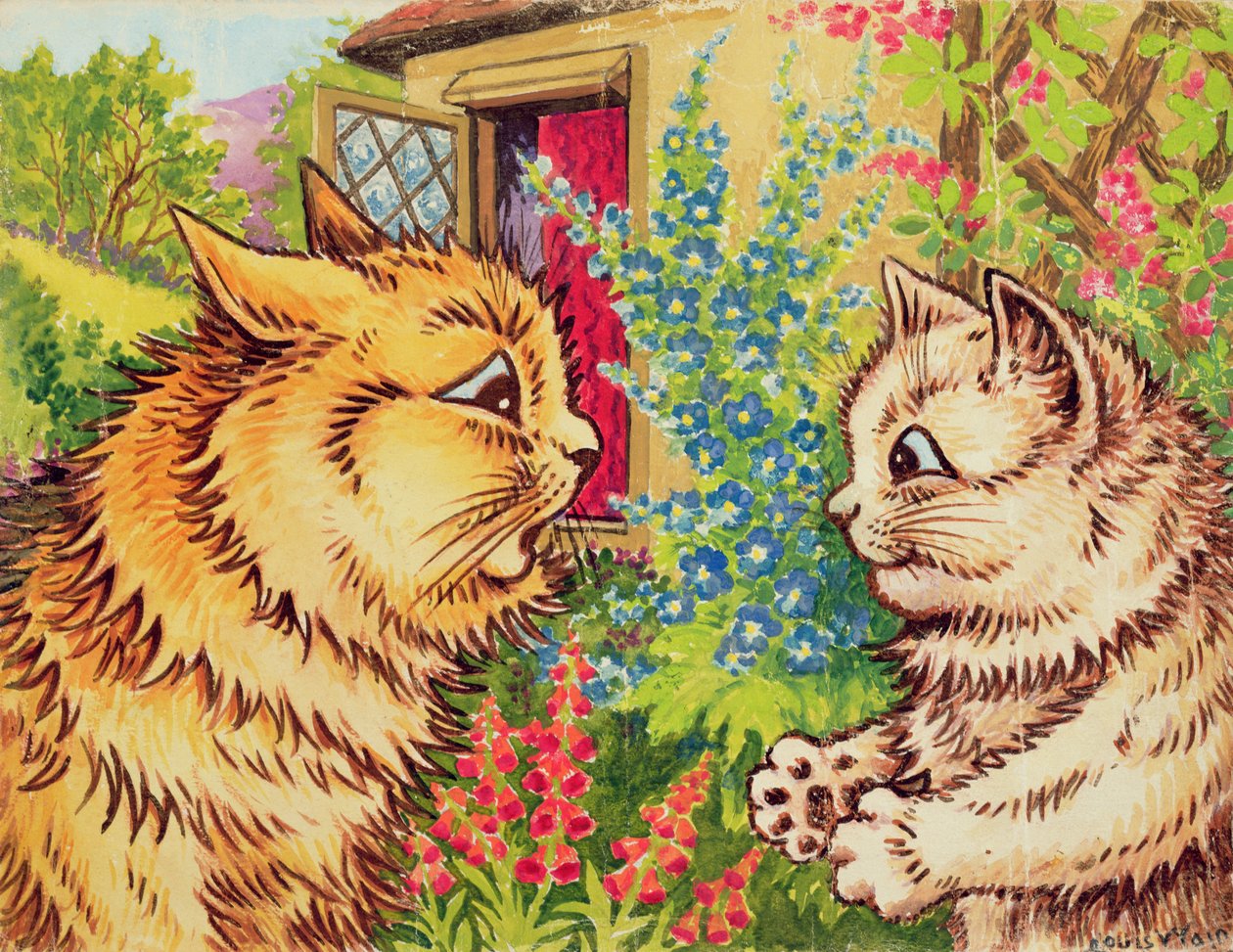 猫在花园里 作者 路易·韦恩