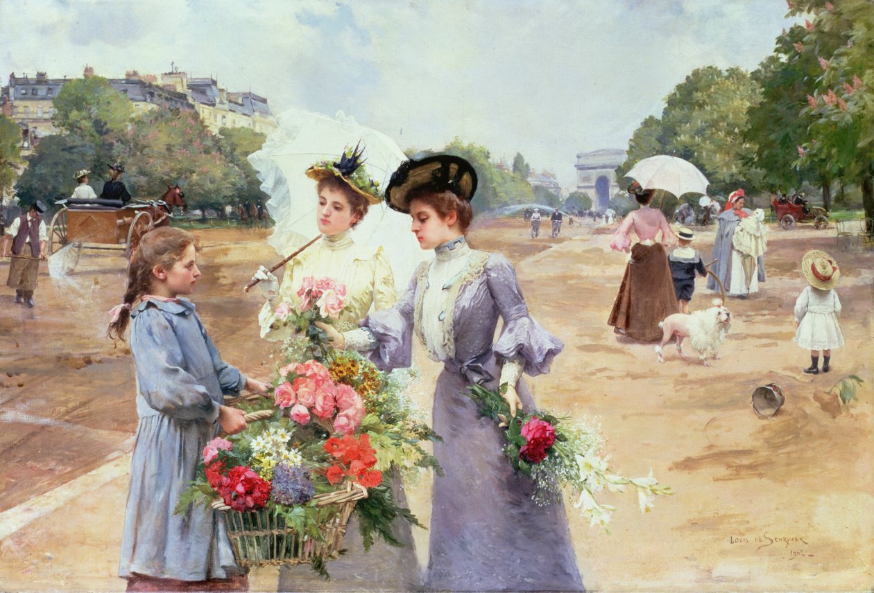 春天的早晨，Bois de Boulogne Avenue，1902 作者 路易斯·德·史瑞佛