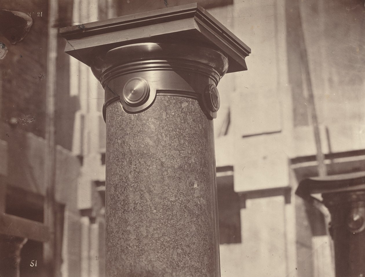 罗马柱》，1868 年，1878-1881 年印刷（照片） 作者 路易斯·埃米尔·杜兰德尔