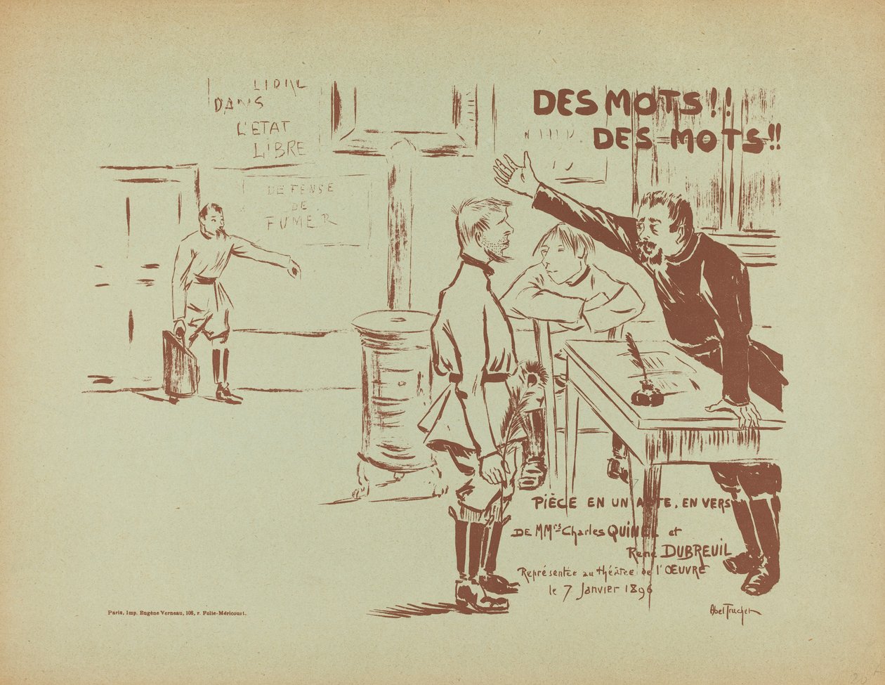 Des Mots!Des Mots！, 1896. 作者 路易斯·阿贝尔·特鲁谢