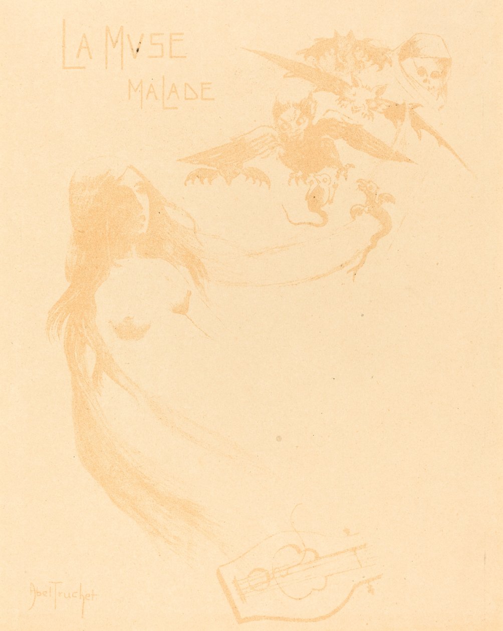 La Muse malade, 约1900年。 作者 路易斯·阿贝尔·特鲁谢
