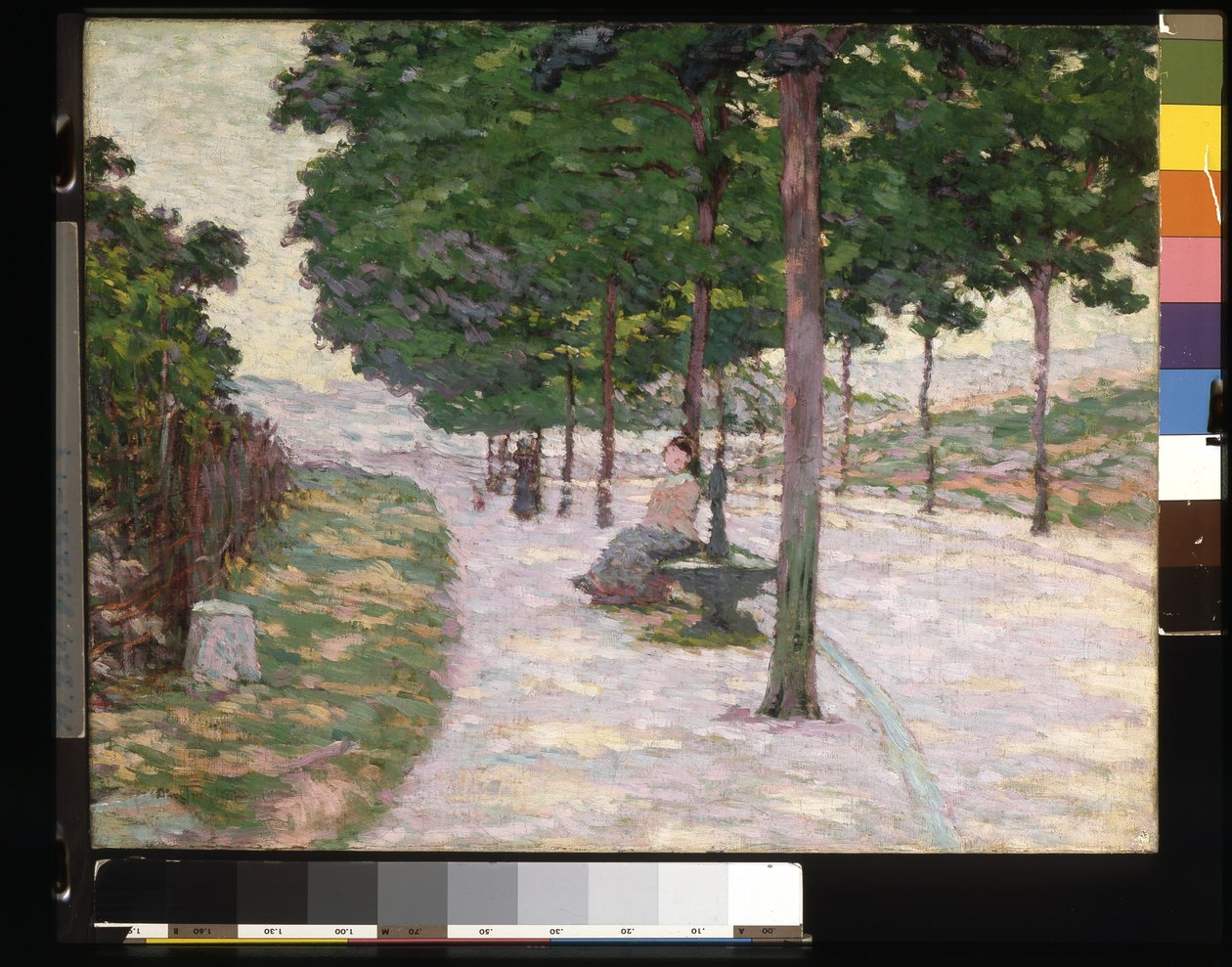 风景（布面油画） 作者 路易斯·阿贝尔·特鲁谢