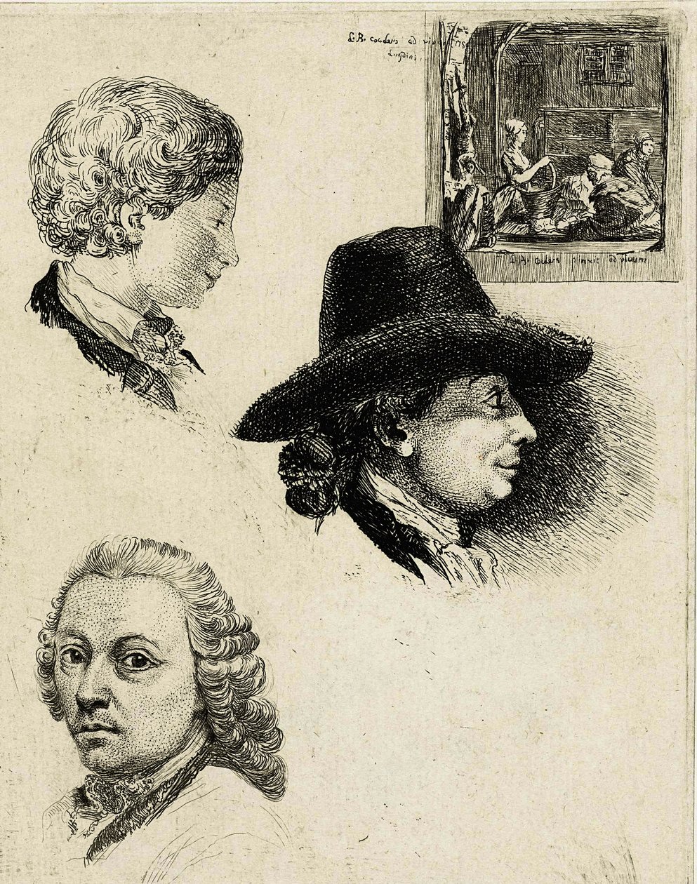 Coclers, L B, Louis Bernard Coclers 及家人肖像研究表（里克斯博物馆） 作者 路易斯·伯纳德·科克莱斯