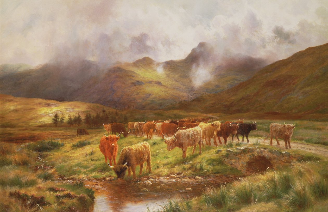 高地开车在Perthshire的Strathfillan 作者 路易斯·博斯沃思·赫特