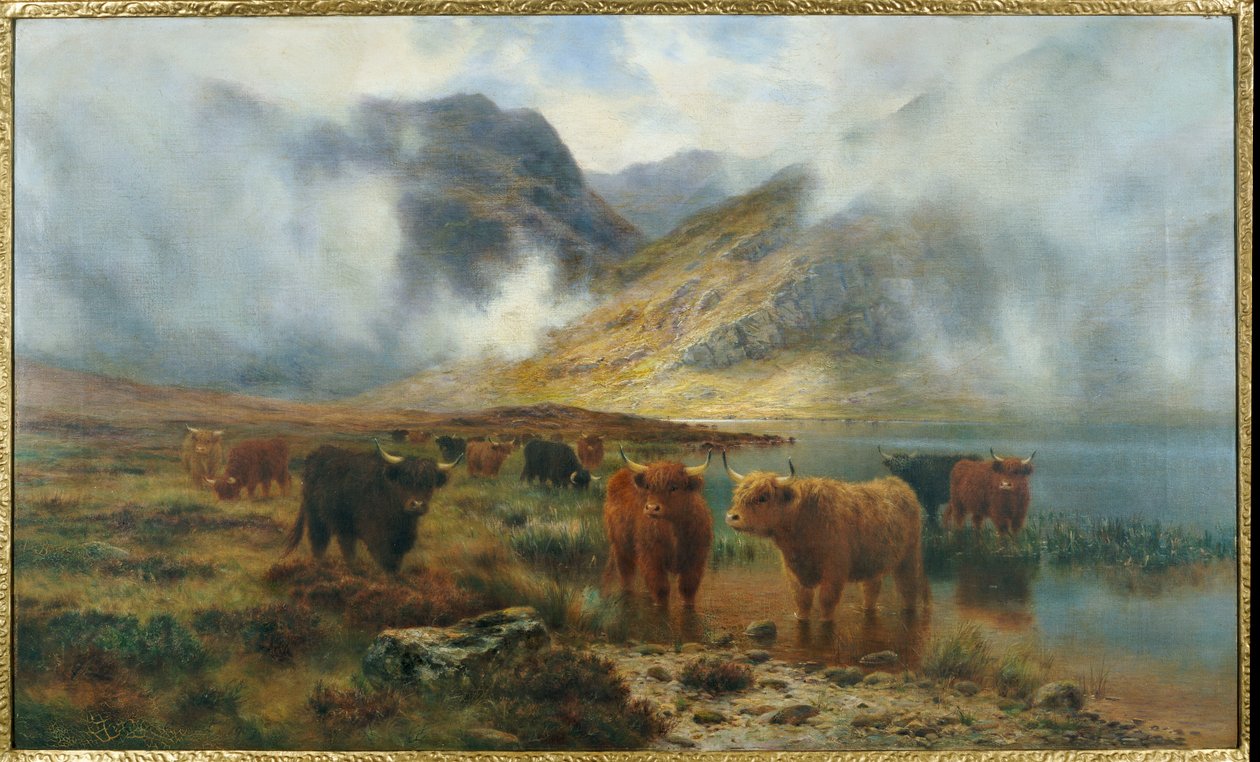 格伦科（Glencoe）尼斯湖（Loch Treachlan），《晨雾》，1907年 作者 路易斯·博斯沃思·赫特