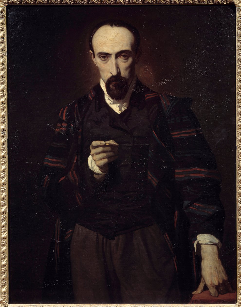 Achille Deveria (1800-1857) 画家和雕刻师的肖像。 路易斯·布朗热 (1806-1867) 的绘画 作者 路易斯·布朗厄尔