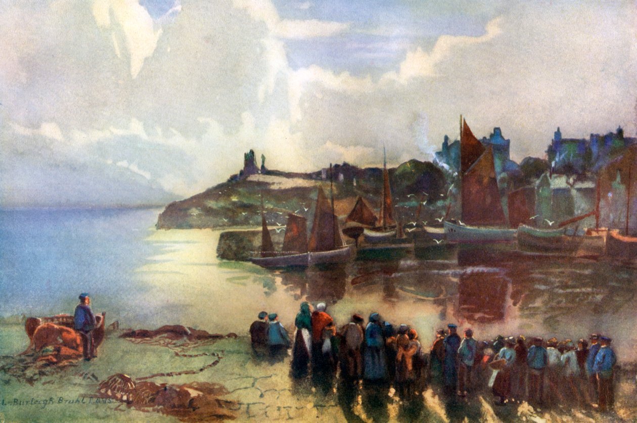 滕比城堡和海港，威尔士彭布罗克郡，1924-1926年 作者 路易斯·伯利·布鲁尔