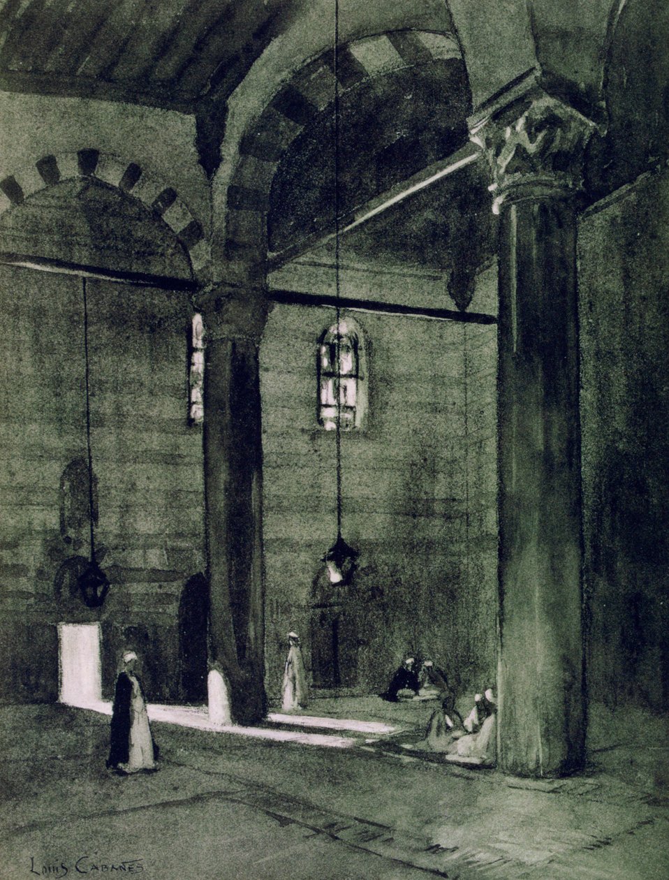 Al-Rifai清真寺，埃及开罗，1928年 作者 路易·卡巴尼斯