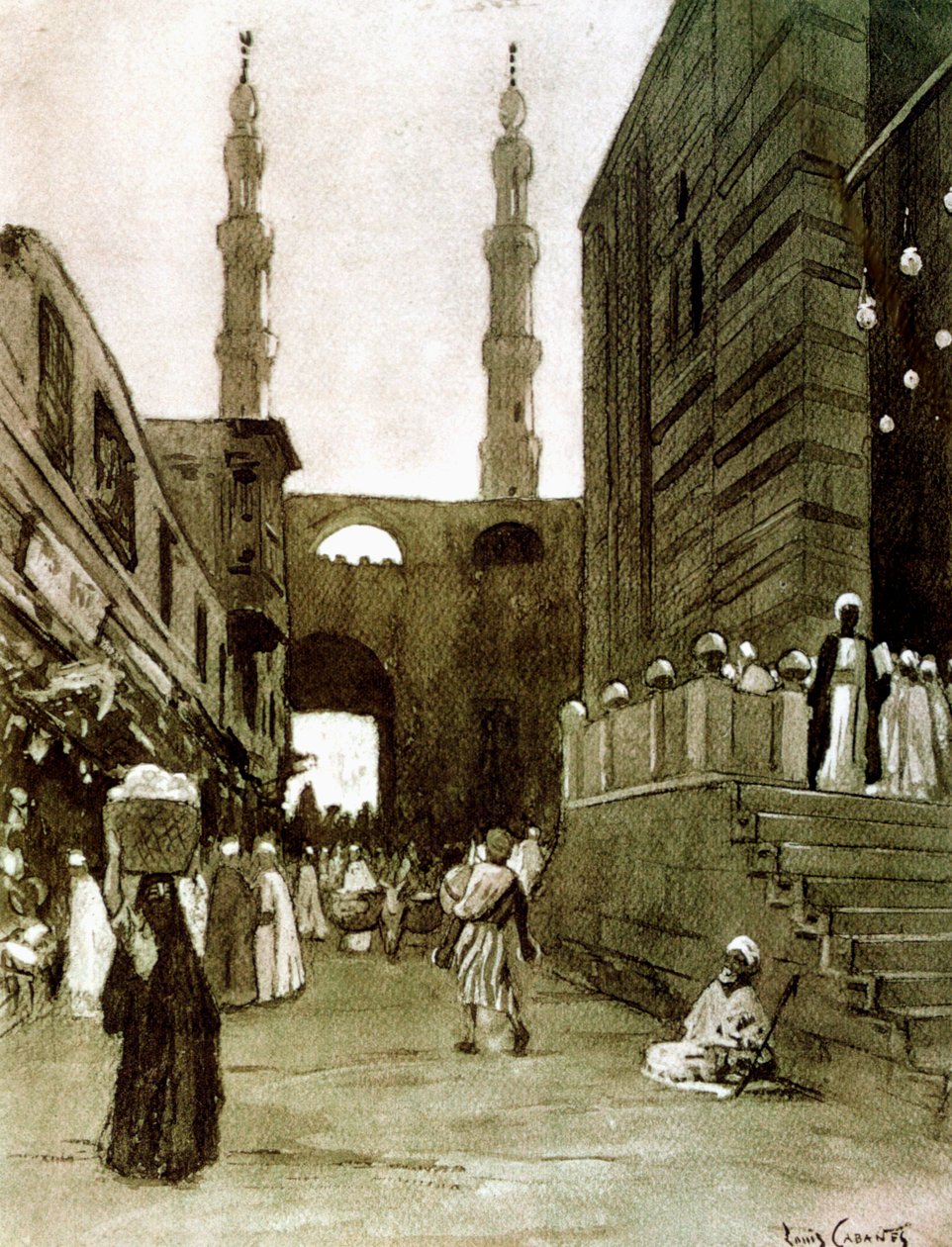 Bab El Fetouh，埃及开罗，1928年 作者 路易·卡巴尼斯