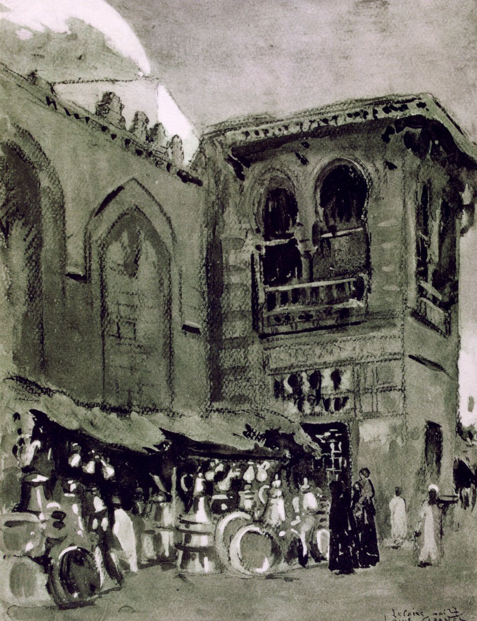 埃及开罗铜商，1928年 作者 路易·卡巴尼斯