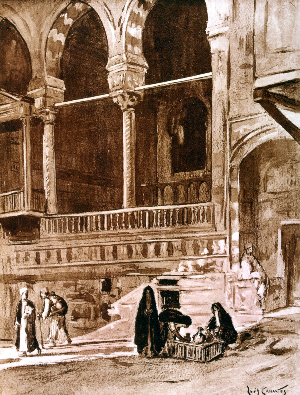 卡迪之家beit el-qadi，埃及开罗，1928年 作者 路易·卡巴尼斯