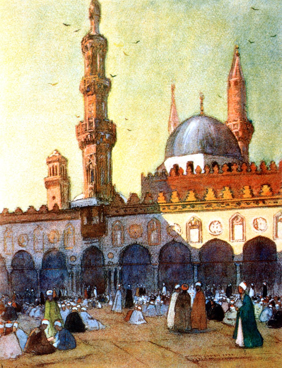 Al-Azhar清真寺，埃及开罗，1928年 作者 路易·卡巴尼斯