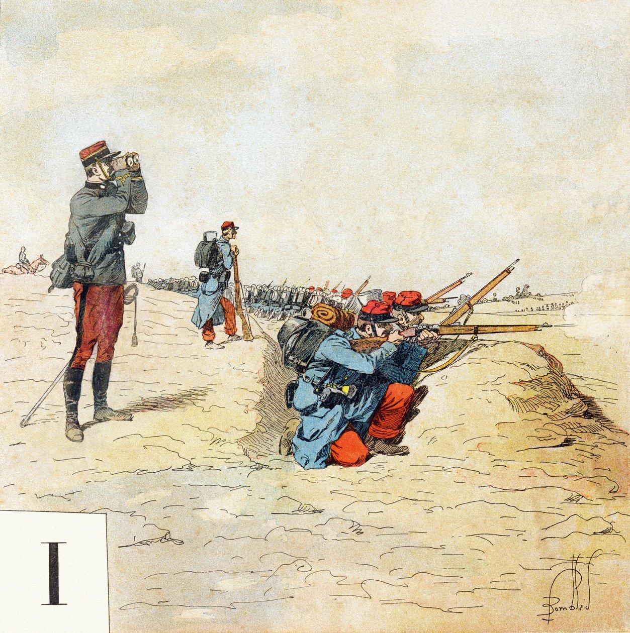 字母I：步兵，"Je serai soldat"（我将成为一名士兵）--军事字母表 作者 路易斯·查尔斯·邦布尔