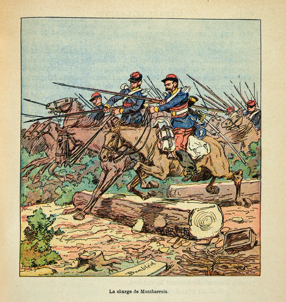 卢瓦尔河的军队》，作者是尤金-塞尔金特（Eugene Sergent, dit Grenest），由路易斯-邦布尔德（Louis Bombled）绘制（1862-1927）（法德战争；1870-1871年的战役）。11月22日的拉东之战 作者 路易斯·查尔斯·邦布尔