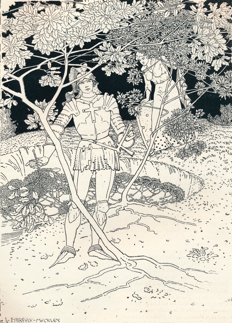 对Spensers Faerie Queene的插图。坎托二世。 30节，c1895 作者 路易·费尔法克斯·马克利