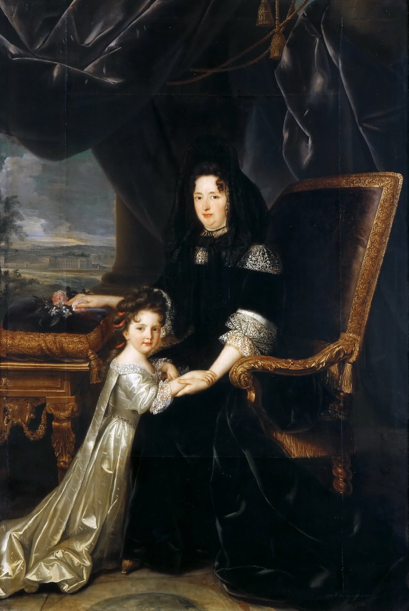 弗朗索瓦·达比涅（FrançoisedAubigné），侯爵夫人（Marquise de Maintenon）1635-1719和她的侄女 作者 路易斯·费迪南德·埃莱尔
