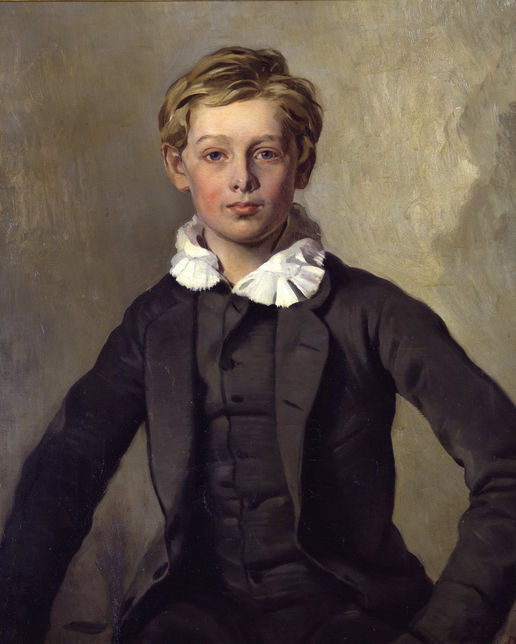 Rayski, Louis Ferdinand von (1806-1890) 伯爵 Hans Haubold von Einsiedel 的肖像 - 布面油画 1855 年，柏林国立博物馆，73.3x62.2 作者 雷斯基的路易斯·费迪南德