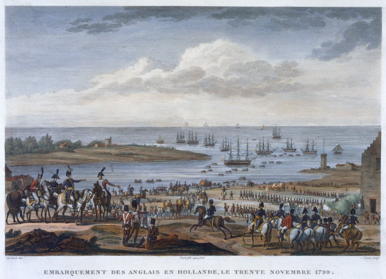 英国人在荷兰的登船，1799年11月30日 作者 路易斯·弗朗索瓦·库什