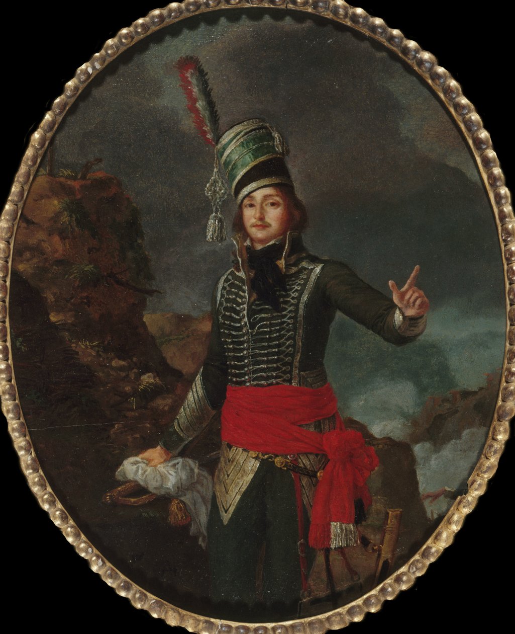François Séverin Marceau-Desgraviers将军的肖像，1769-1796，约1796。 作者 路易斯·弗朗索瓦·塞尔金·马索