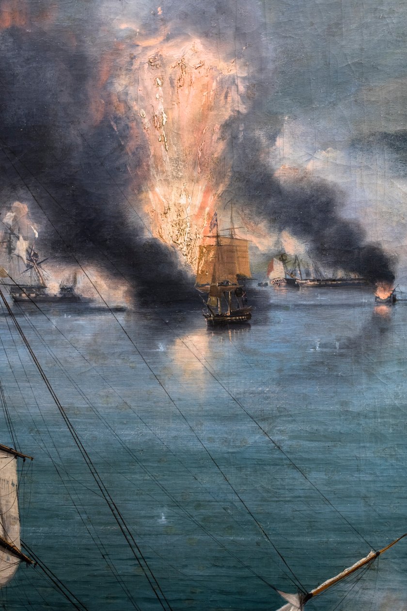 纳瓦林战役；从斯法特西亚岛南端俯瞰 作者 