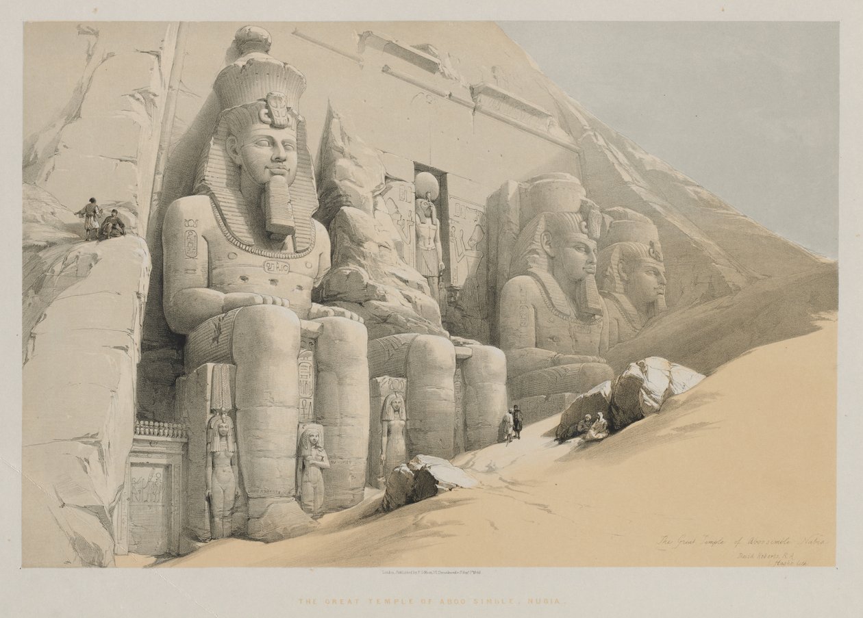 埃及和努比亚，第一卷：努比亚阿布·辛布勒神庙，1846年。 作者 路易斯·哈格