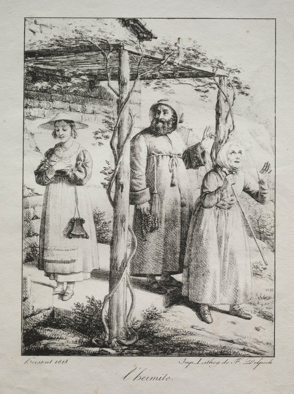 隐士，1818年。 作者 路易丝·玛丽·珍妮·赫森特
