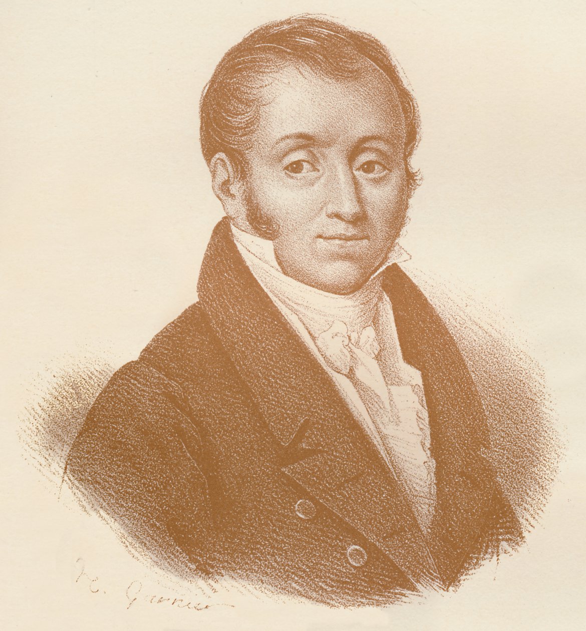 Emmanuel-Augustin Dieudonné De Las Cases伯爵》，约1820年，1896年 作者 路易斯·伊波利特·加尼尔