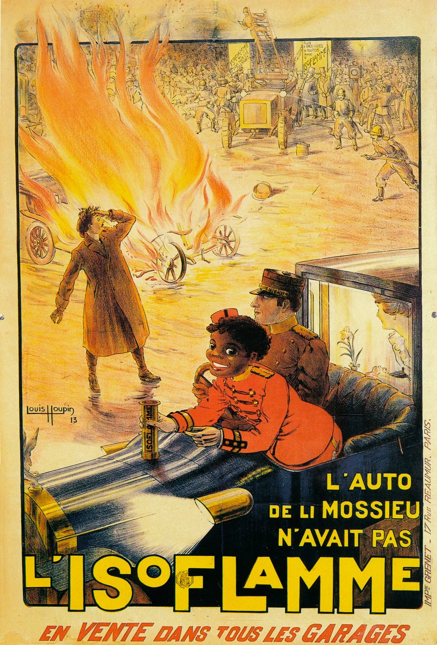 1913年Isoflamme灭火器广告 作者 路易斯·侯平