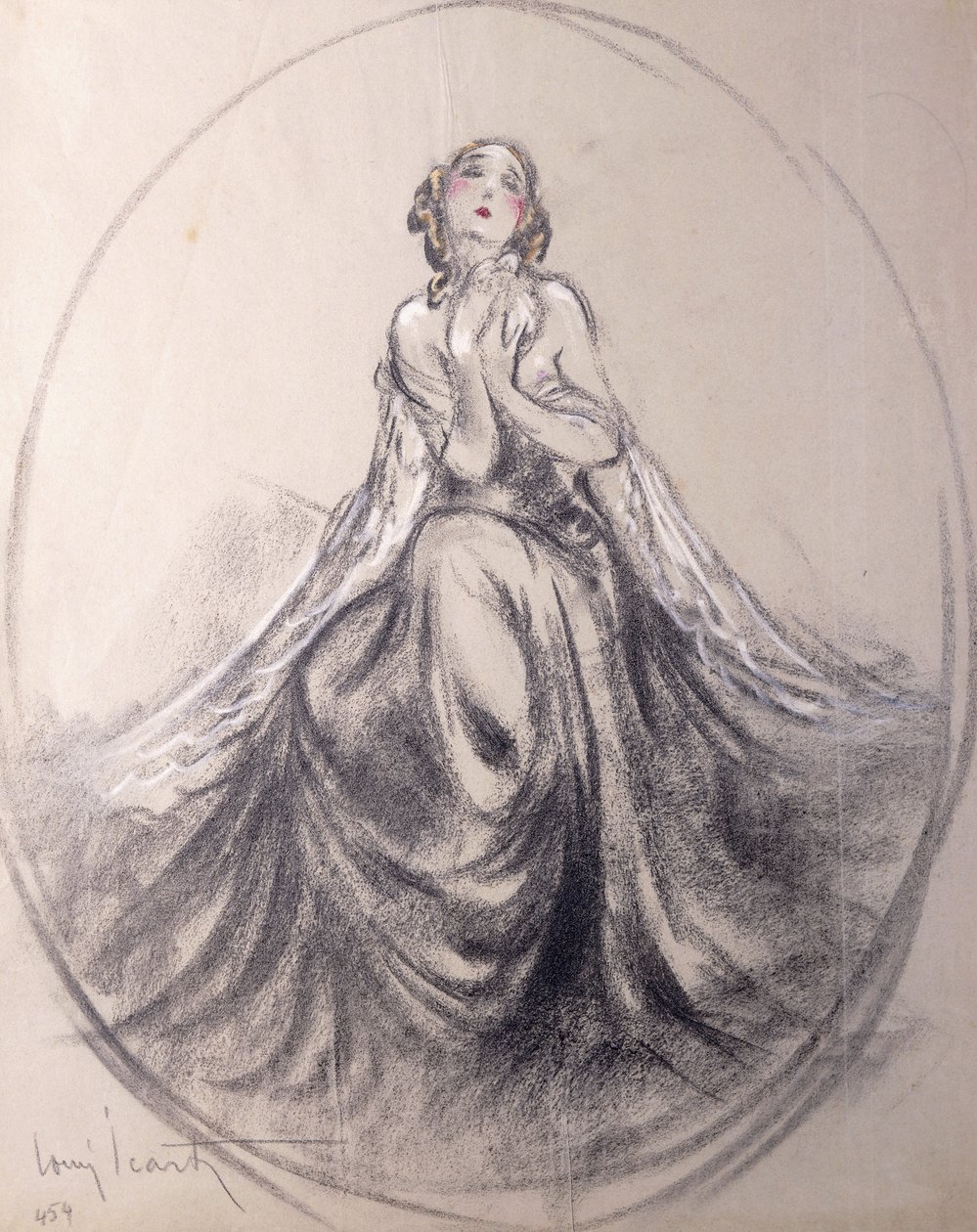 A Seated Lady in Theatrical Pose   1417972   zh       chinese Successfully Translated  Original: Enid, illustration from Idylls of the King by Alfred Tennyson (1809-92), published by Hodder & Stoughton Translat: Enid, illustration from 