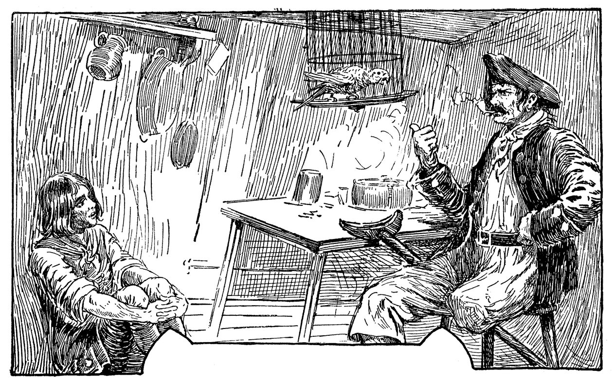 Louis Rhead (1857-1926) 为罗伯特·路易斯·史蒂文森 (1850-1894) 1915 年的小说《金银岛》所作的插图 作者 路易斯·约翰·黑德