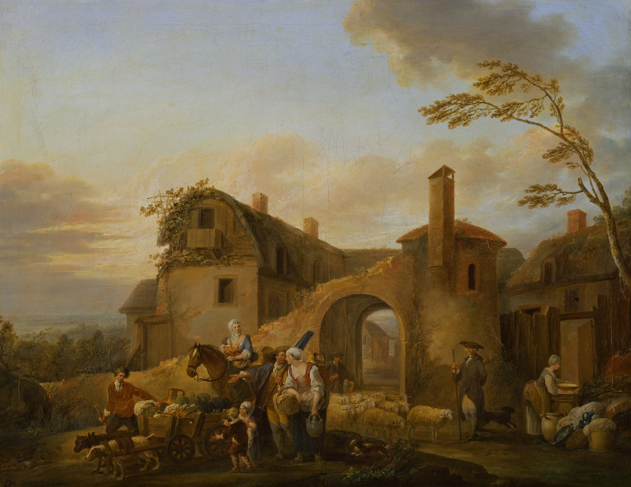 一天中的四个小时上午 作者 Louis Joseph (Watteau de Lille)(attr. to) Watteau
