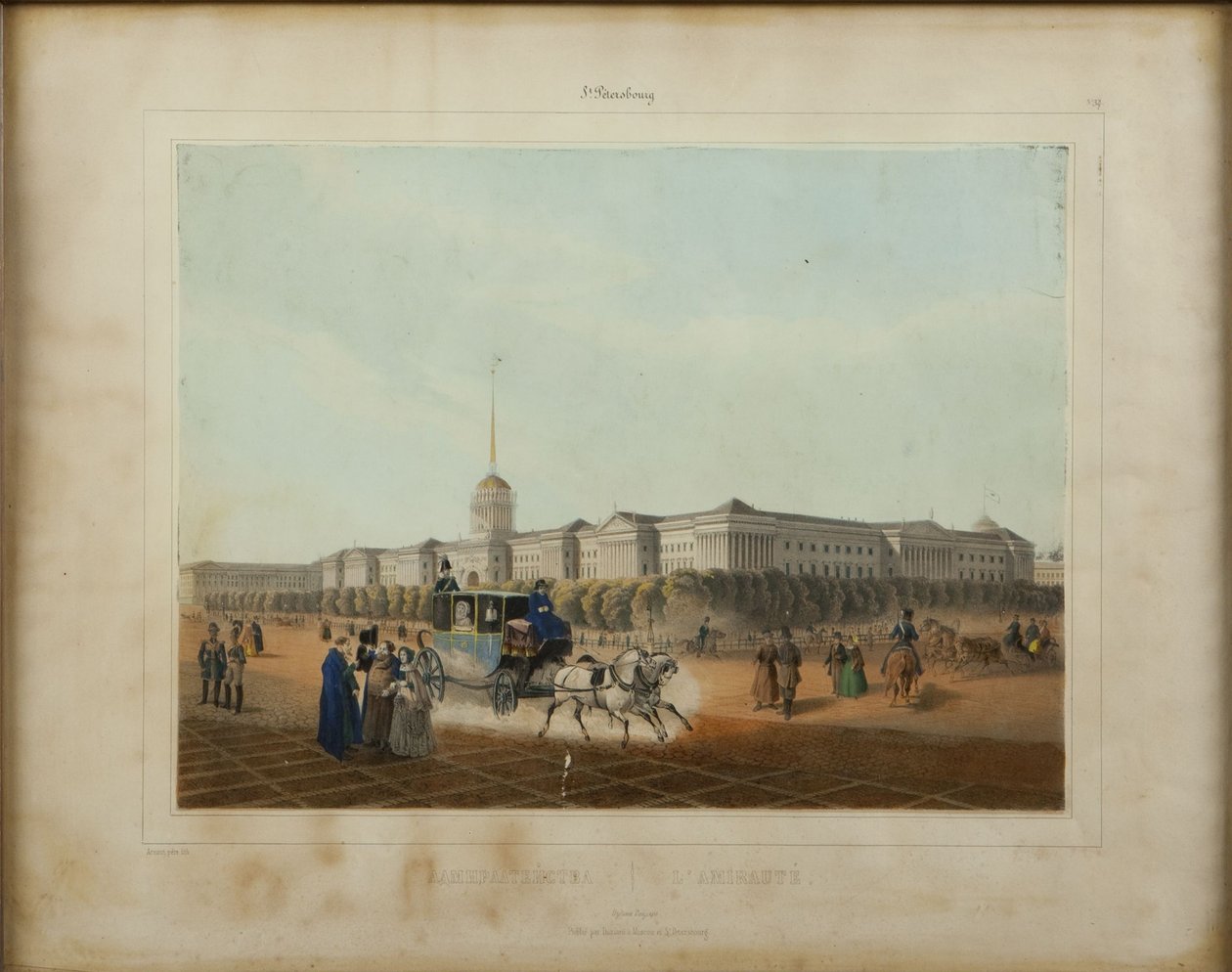 1840年代末，圣彼得堡金钟。 作者 路易斯·朱尔斯·阿诺特