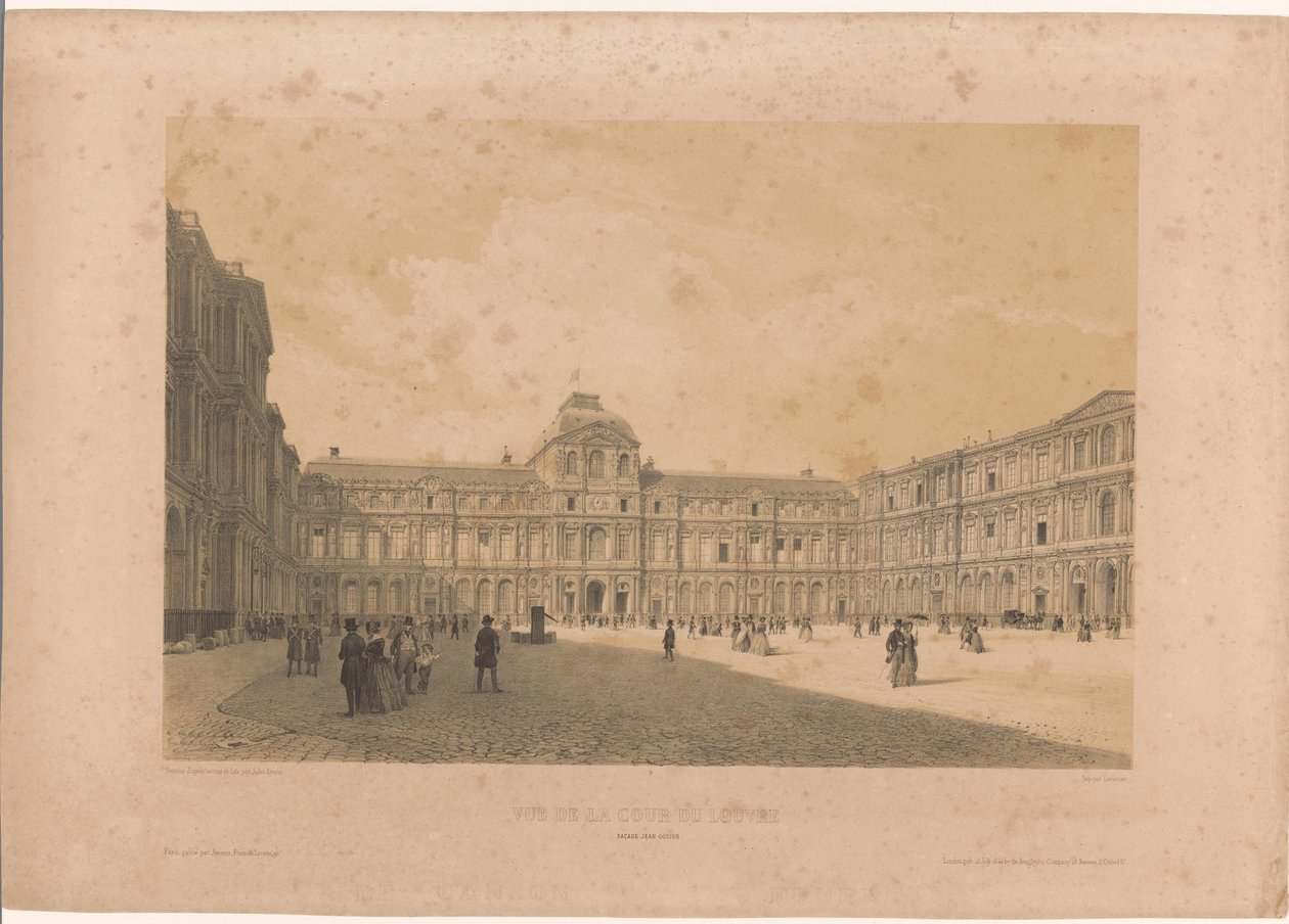 卢浮宫庭院（Cour Carrée）景观
卢浮宫庭院景观（文物标题）
巴黎大观（系列名称）
巴黎大观（系列名称） 作者 路易斯·朱尔斯·阿诺特
