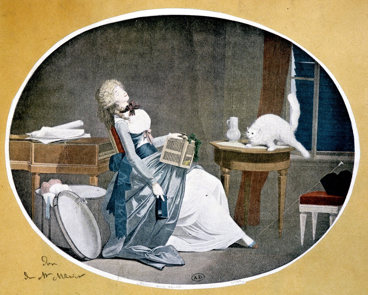 Louis Boilly (1761-1845) 的一幅画的复制品。 作者 路易斯·利奥波德（后）博伊（Boilly）