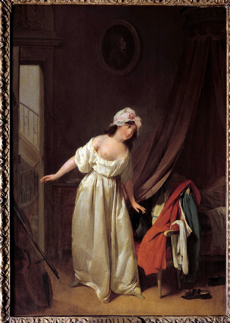 Le doux reveil Painting by Louis Leopold Boilly (1761-1845) 18th century Paris, Musee Cognacq Jay 作者 路易斯·利奥波德·博伊