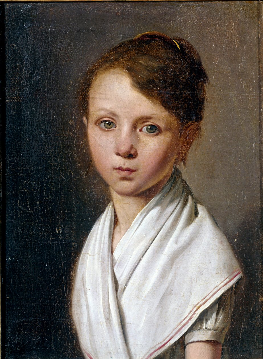 贝尔特-朱丽叶-杜波依斯儿童肖像(1797-1849) 路易斯-莱奥波尔德-布瓦利(1761-1845)的画作 19世纪 太阳。0,22x0,17米 作者 路易斯·利奥波德·博伊