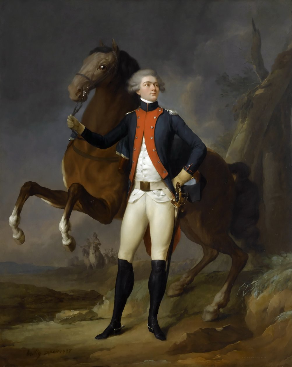 吉伯特·莫捷（Gilbert Motier）肖像，侯爵夫人拉费耶特（1757-1834） 作者 路易斯·利奥波德·博伊