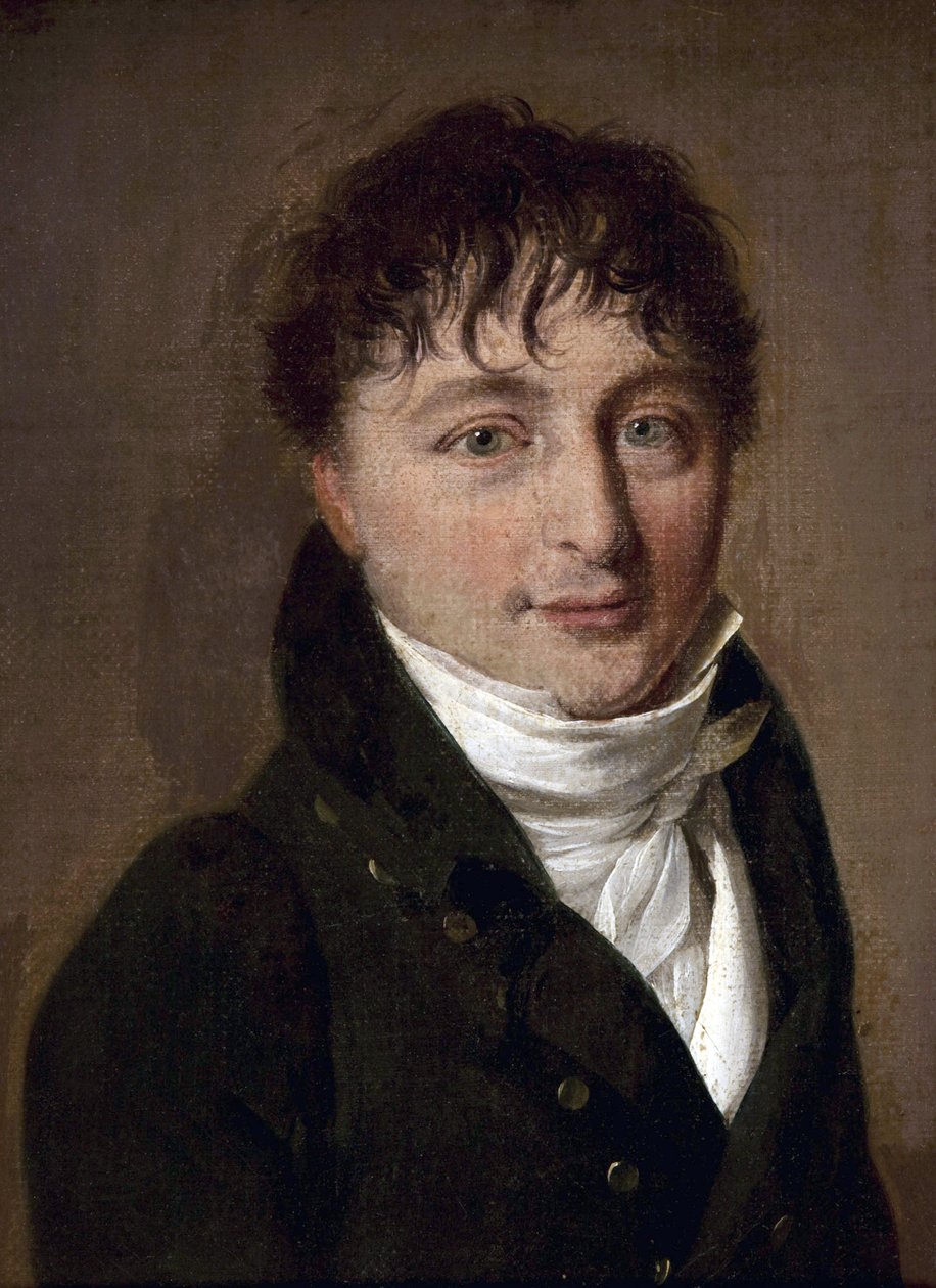 作曲家夏尔-古诺(1818-1893)与路易-利奥波德(Louis-Leopold)-博伊(1761-1845)的肖像--纸板上的油画--巴黎加尼耶歌剧院图书馆，巴黎 作者 路易斯·利奥波德·博伊