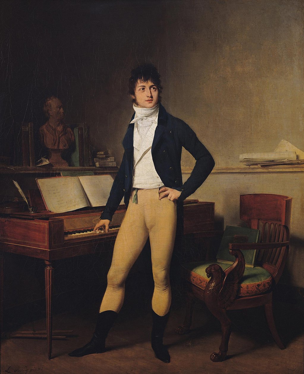 作曲家François-AdrienBoieldieu的肖像1775-1834，1800 作者 路易斯·利奥波德·博伊