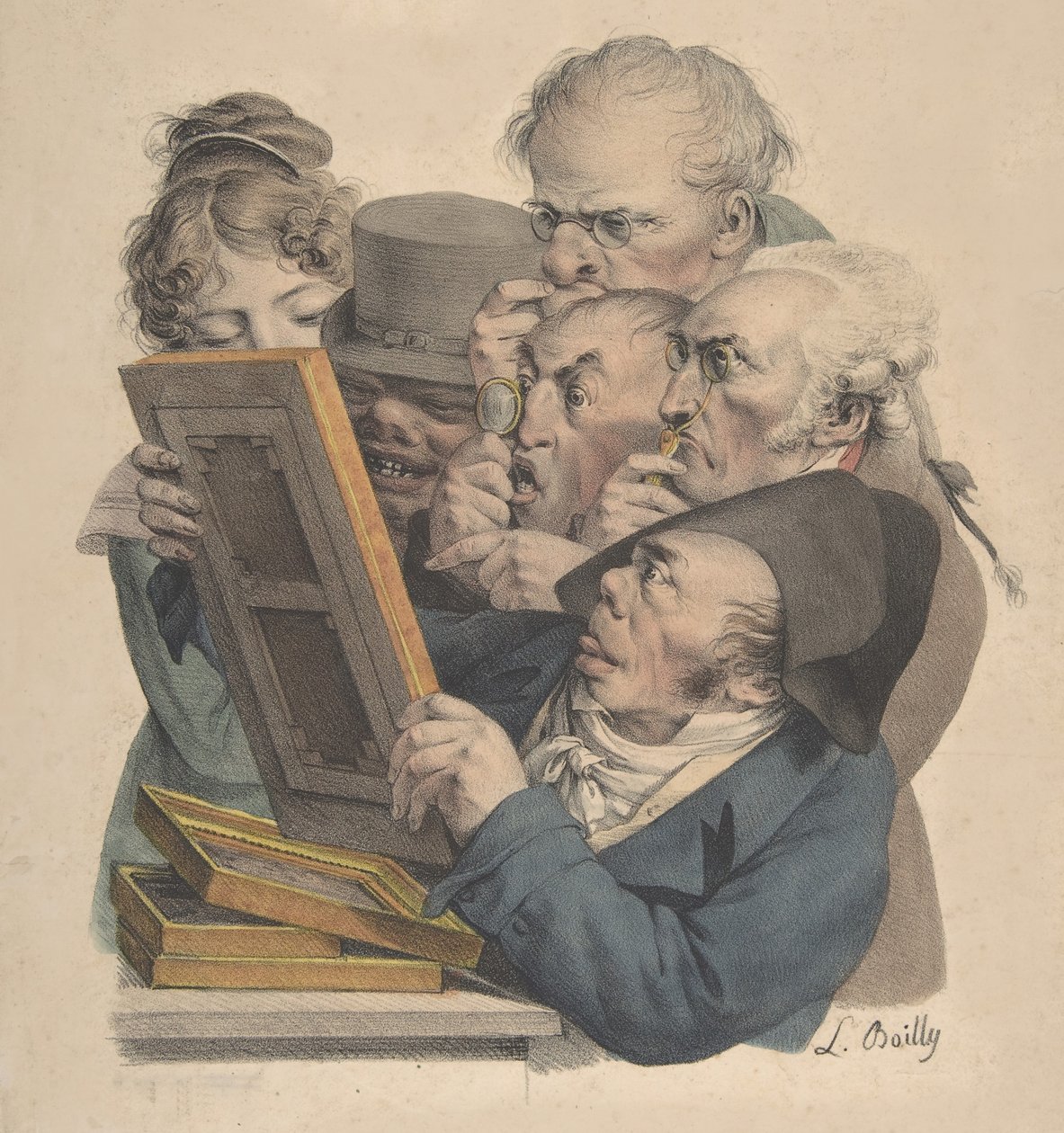 艺术鉴赏家》，1823-28。 作者 路易斯·利奥波德·博伊