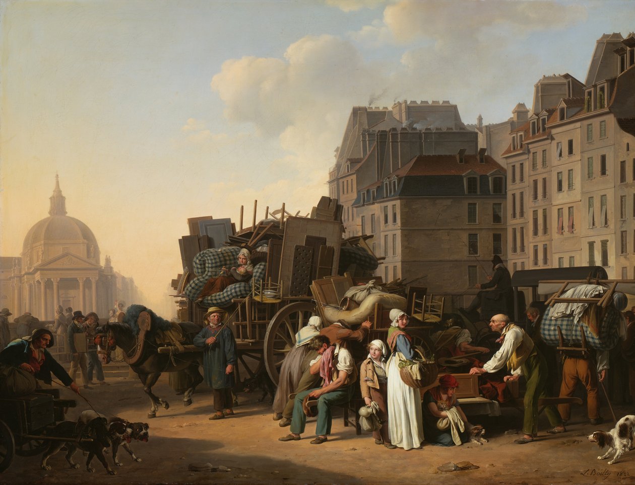 搬家公司，1822年。 作者 路易斯·利奥波德·博伊