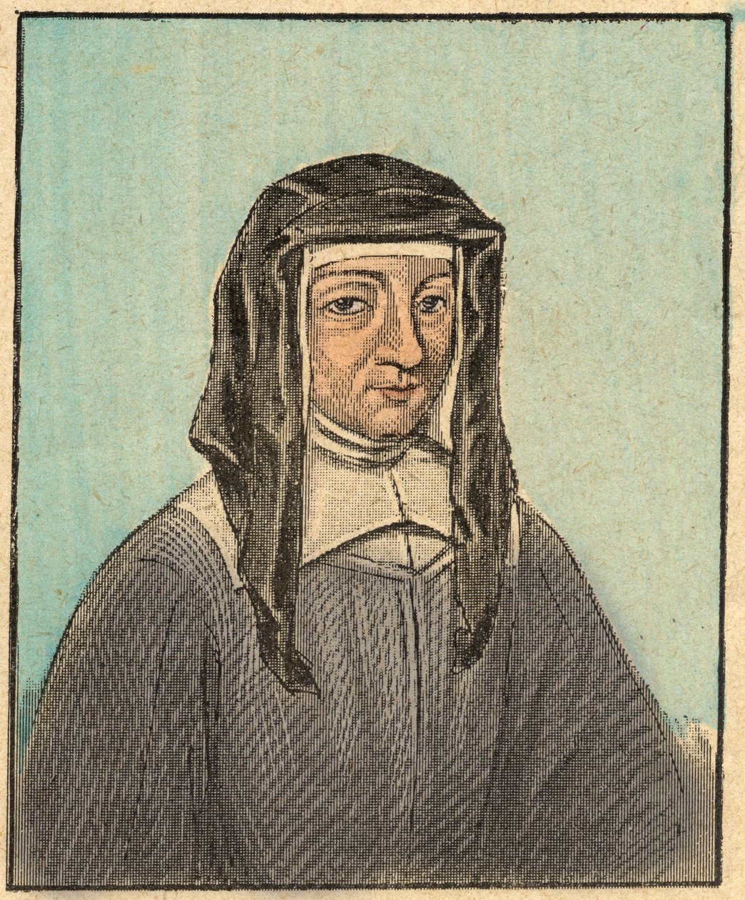 路易丝·德·马里拉克 (Louise Le Gras) 的肖像 (1591-1660) - 雕刻《眼睛的宗教教学》。 Louis Maitrejean 和 Georget Ramond 的精彩专辑 - 法国 1910 作者 路易斯·梅特让