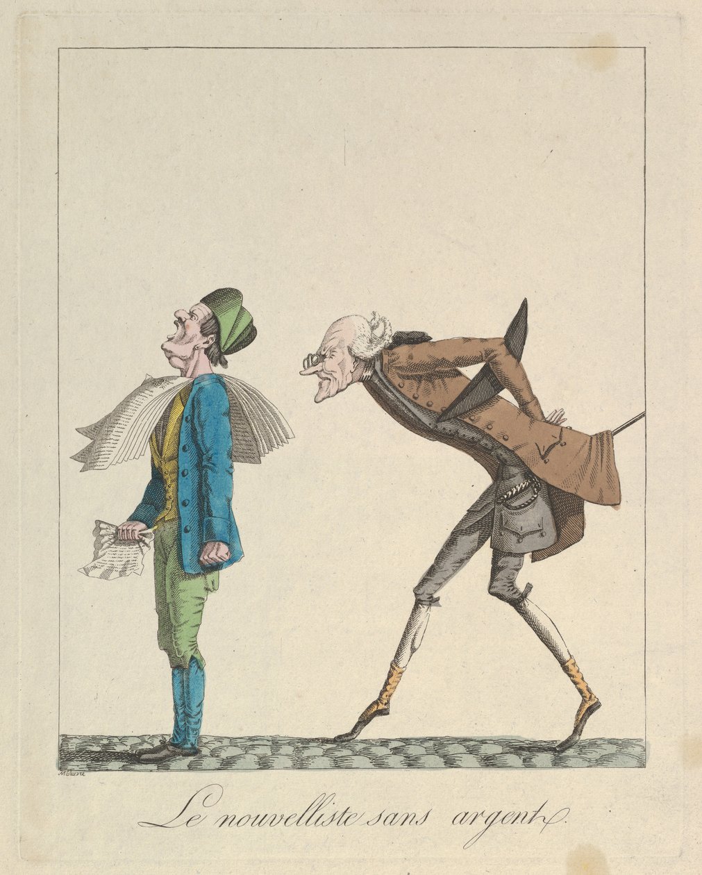 Le Nouvelliste Sans Argent, 1814. 作者 路易斯·马勒夫