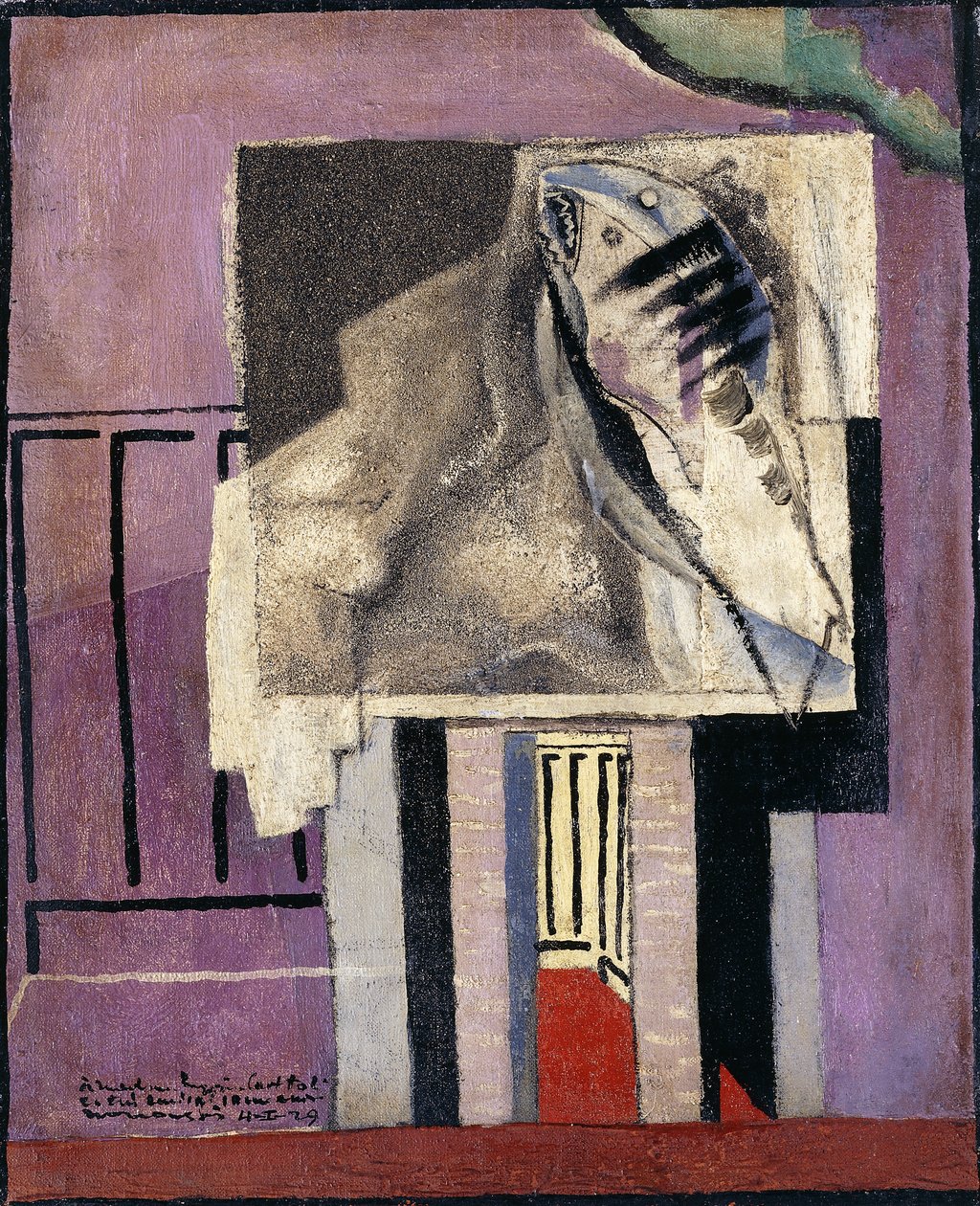 阳台前的静物； 1929年《自然·巴尔德·莫尔特》 作者 路易·马可西西斯（Louis Marcoussis）